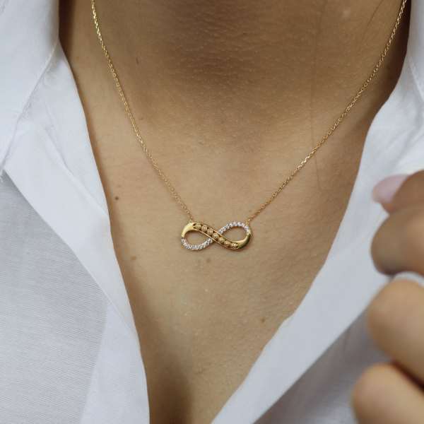 22 Ayar Altın Dorika Toplu Sonsuza Kolye