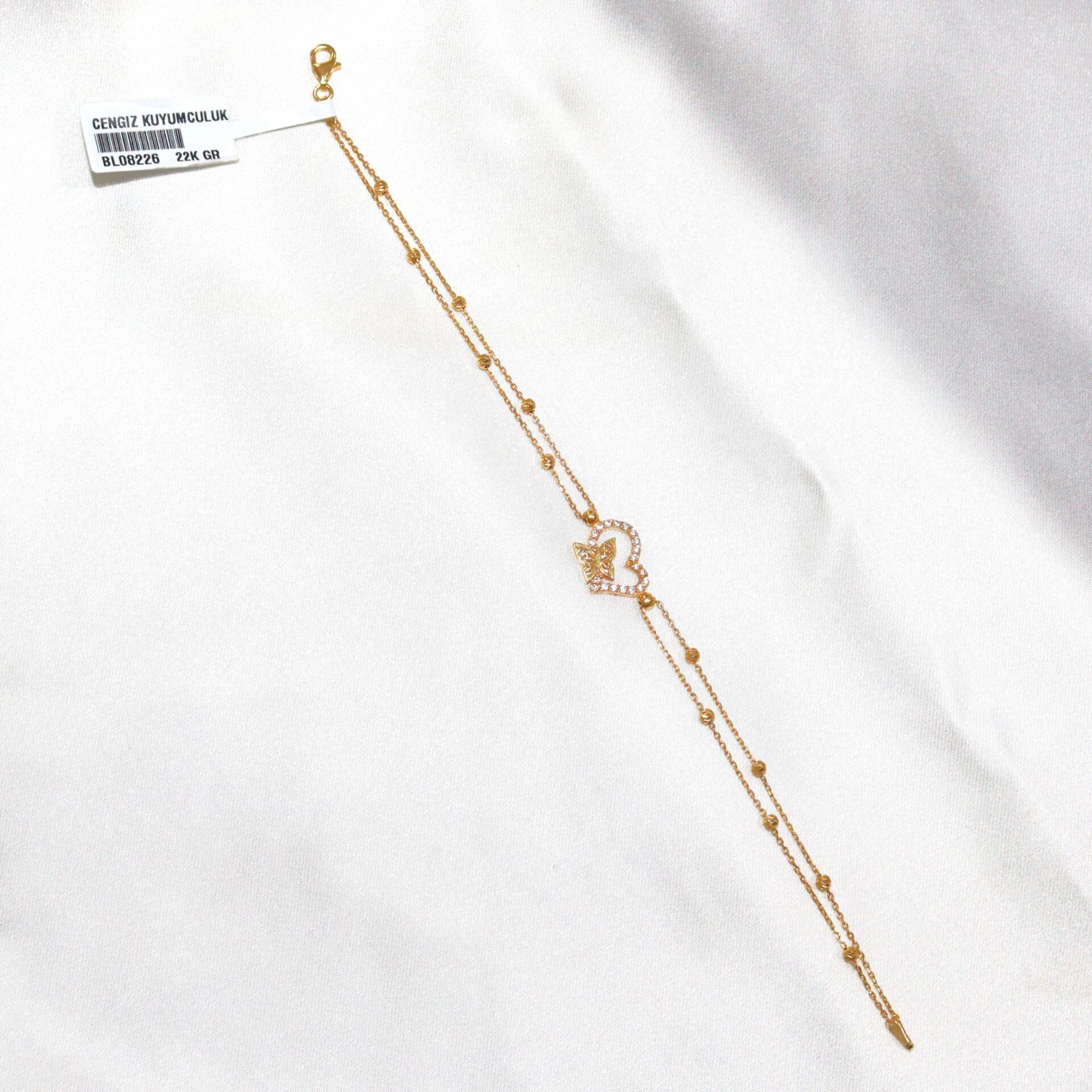 DORİKALI KALPLİ BİLEKLİK